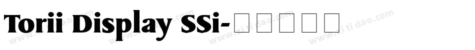 Torii Display SSi字体转换